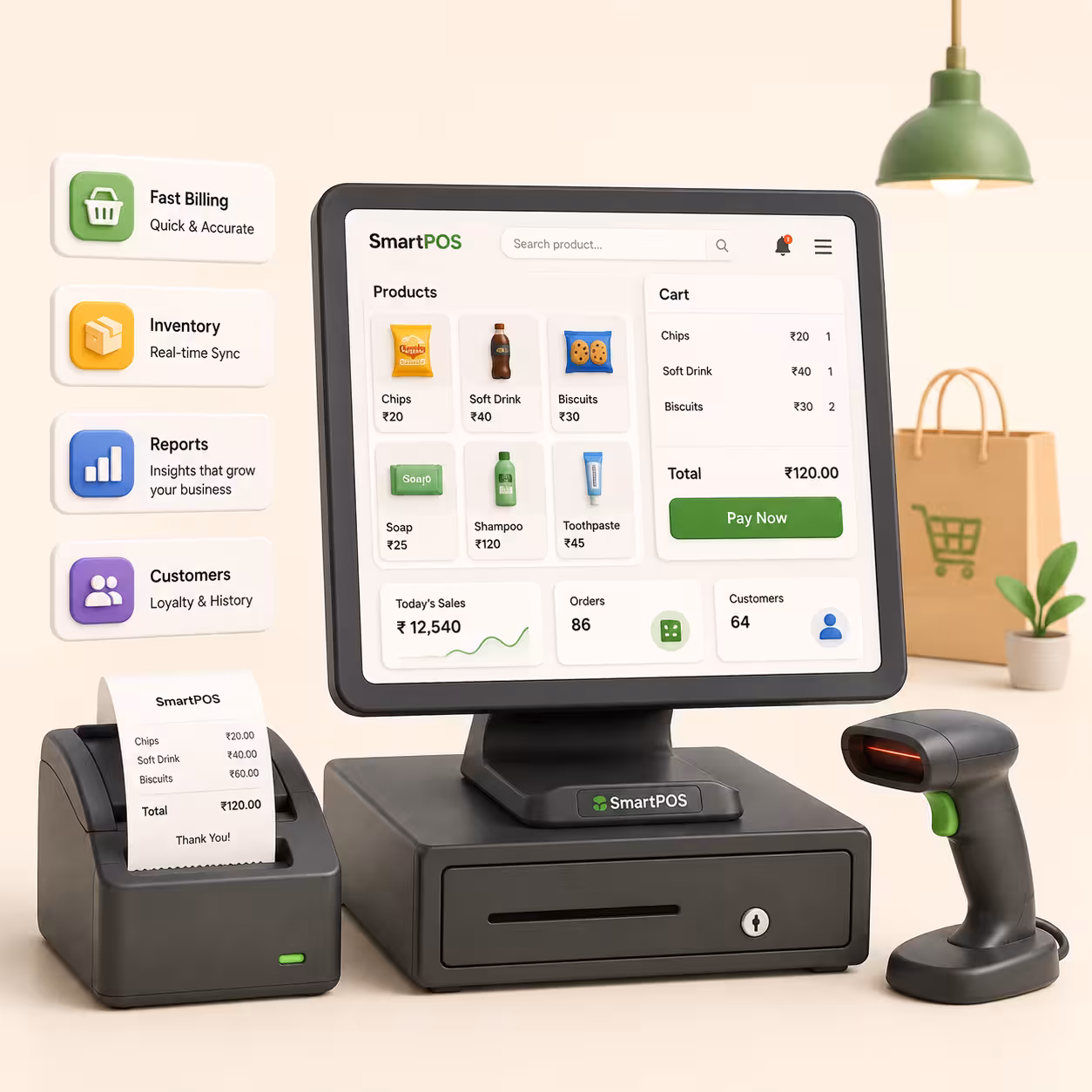 POS Software demo preview for Grocery & Supermarkets